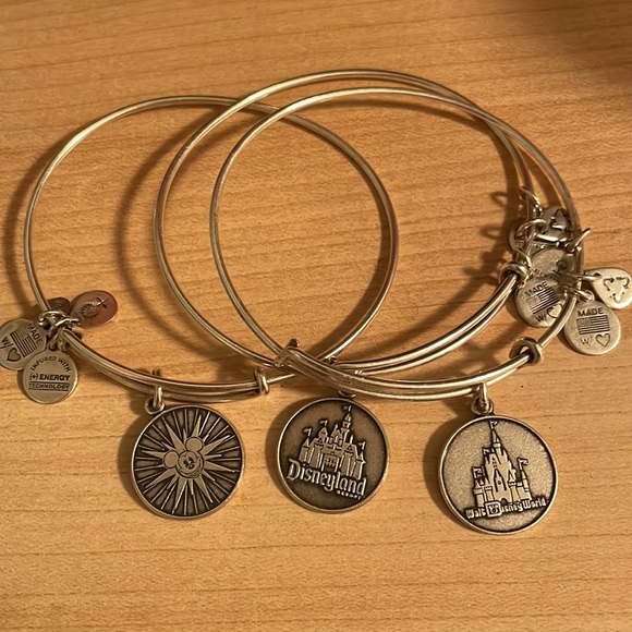 Disney Jewelry - Set of 3 Disney(World/Land) Theme Alex and Ani Bracelets